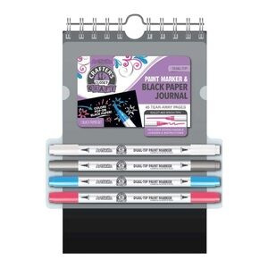 ArtSkills Crafter's Closet Paint Marker & Black Paper Journal Set - Multicolor